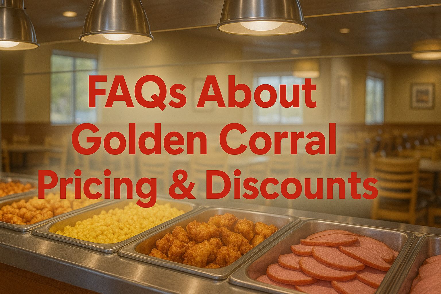 FAQs About Golden Corral Pricing & Discounts
